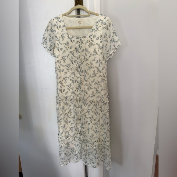 Roolee Ollie Square Neck Floral Midi Dress - Picture 4 of 7